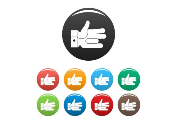 Download Hand Abstract Icons Set Color Vector - Premium Resources
