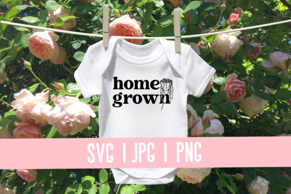 Download Retro Baby Onesie Home Grown House Plant - House Collection