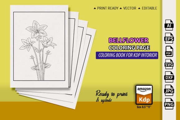 Download Bellflower Drawing Easy Illustration. - Illustration Collection