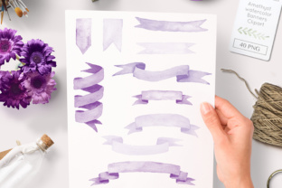 Download Purple Watercolor Banners and Header Clipart Graphics - Header Collection