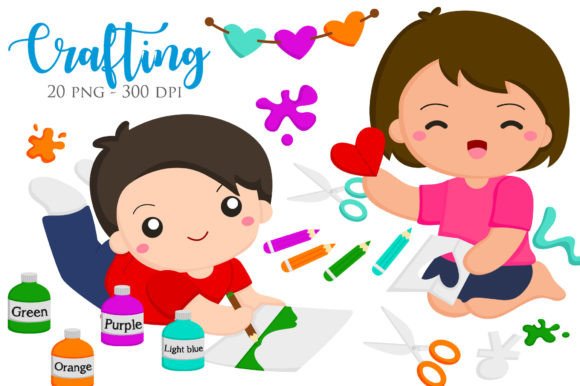 Download Crafting Creativity Vector Illustration - Illustration Collection
