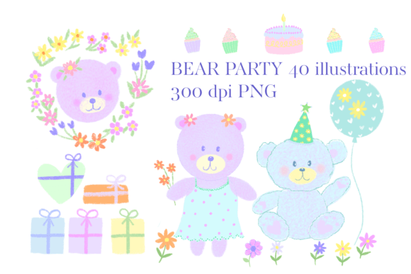 Download Bear Party Illustrations - Illustration Collection